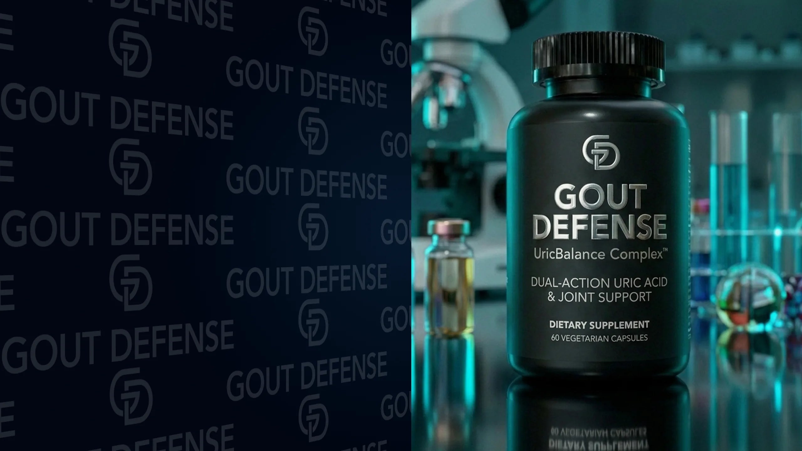 Gout Defense UricBalance Complex bottle display