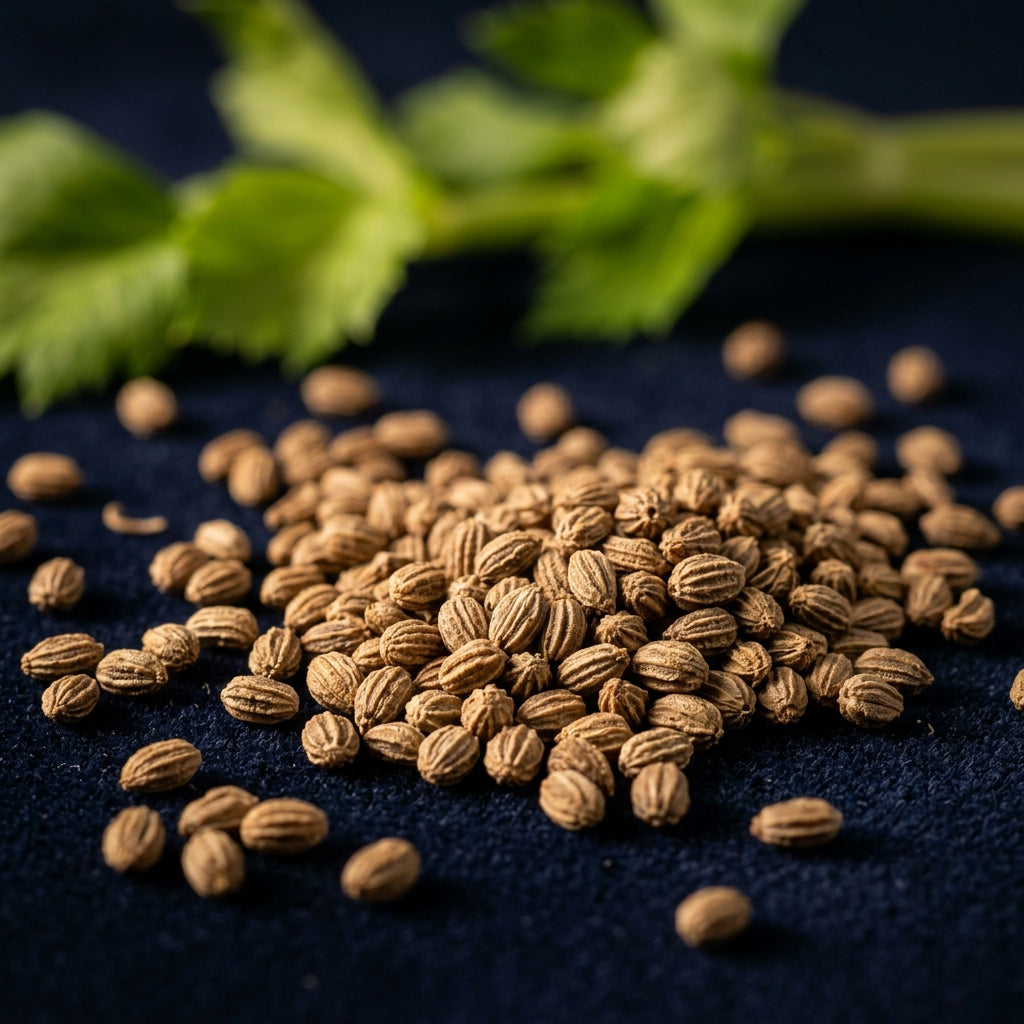 Celery seeds macro — 3-n-Butylphthalide extract source